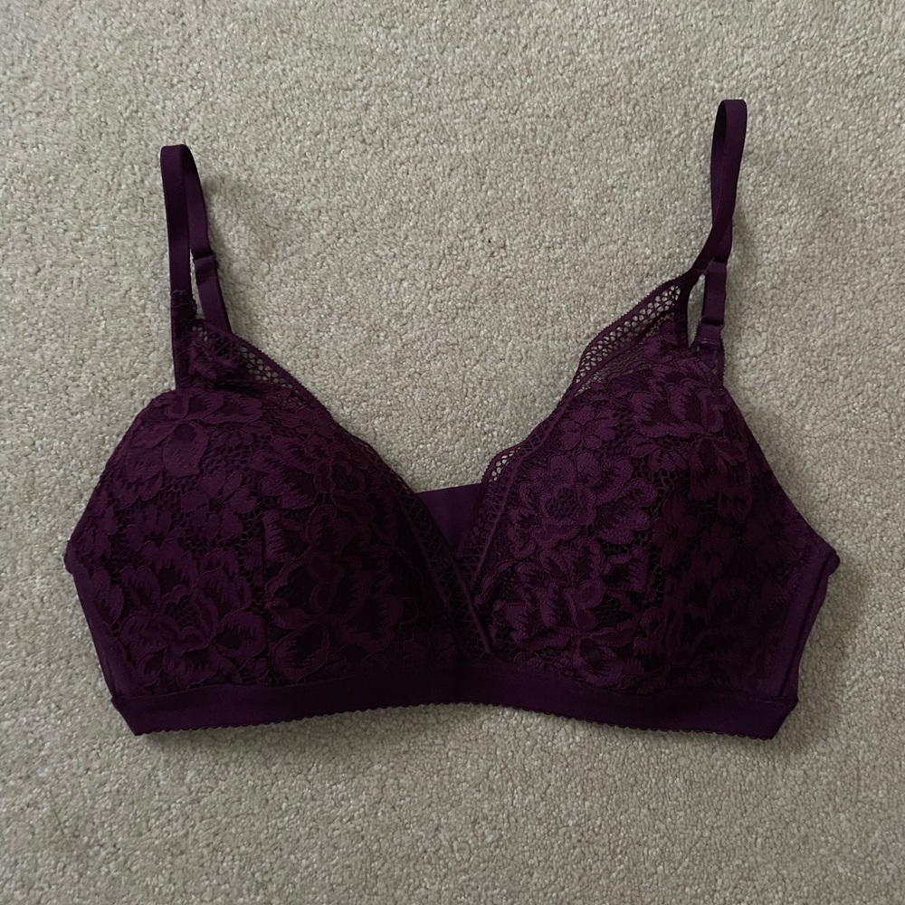 Lace Bralette in Deep Purple